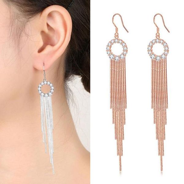 dangle & chandelier beautiful rose gold long tassel earrings female ear accessories 925 silver women jewelry trendy girls bijou
dangle & chandelier beautiful rose gold long tassel earrings female ear accessories 925 silver women jewelry trendy girls bijou