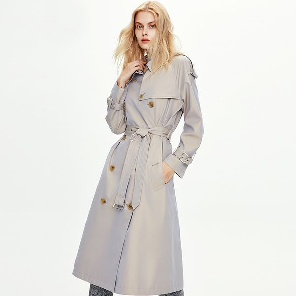 women's trench coats 2021 coat with belt turn down collar drouble breated long femme casaco abrigo streetwear, Tan;black
women's trench coats 2021 coat with belt turn down collar drouble breated long femme casaco abrigo streetwear, Tan;black