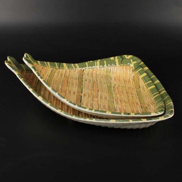 dishes & plates 1pc simulated bamboo woven plate melamine serving dish japanese style for home (24x6.4cm)
dishes & plates 1pc simulated bamboo woven plate melamine serving dish japanese style for home (24x6.4cm)