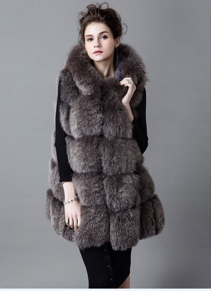 women's fur & faux fursarcar autumn&winter style natural real vest whole skin hooded young mid-length coats outerwear, Black
women's fur & faux fursarcar autumn&winter style natural real vest whole skin hooded young mid-length coats outerwear, Black