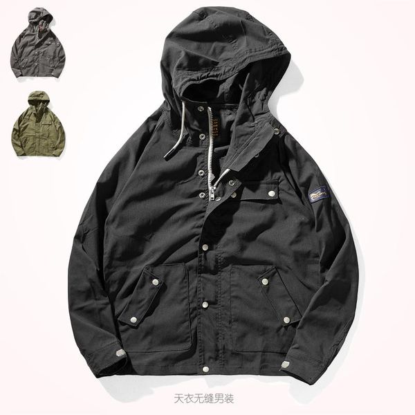 men's jackets spring and autumn military style retro tooling jacket fashion loose raglan sleeve hooded functional windbreaker coat, Black;brown
men's jackets spring and autumn military style retro tooling jacket fashion loose raglan sleeve hooded functional windbreaker coat, Black;brown