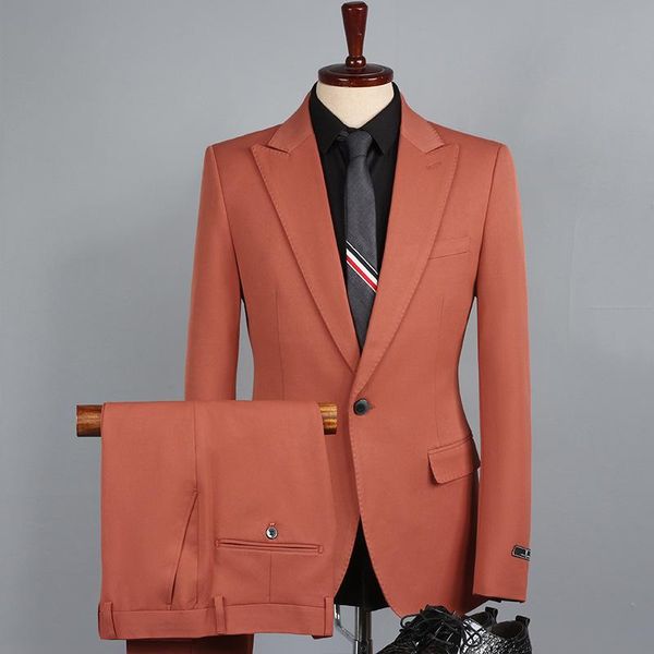 men's suits & blazers fashion characteristic suit three piece korean slim fit personalized wedding man host, White;black
men's suits & blazers fashion characteristic suit three piece korean slim fit personalized wedding man host, White;black