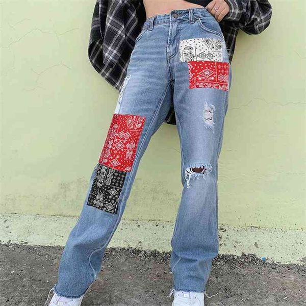 ripped blue y2k straight mom jeans for girls female fashion patched women's vintage denim pants high waisted trouser 210510
ripped blue y2k straight mom jeans for girls female fashion patched women's vintage denim pants high waisted trouser 210510