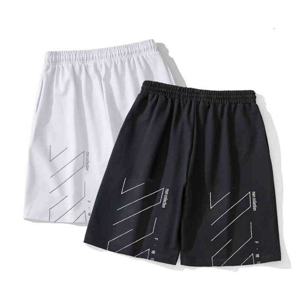 men's white off and summer women's lovers' fashion leisure simple ow brand letter printed shorts, Black
men's white off and summer women's lovers' fashion leisure simple ow brand letter printed shorts, Black