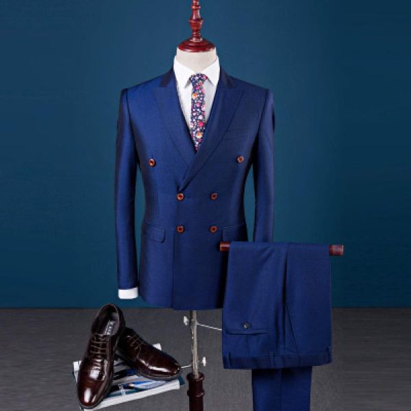 men's suits & blazers 2021 autumn male solid color large size double breasted suit three piece british style boutique for men work form, White;black
men's suits & blazers 2021 autumn male solid color large size double breasted suit three piece british style boutique for men work form, White;black