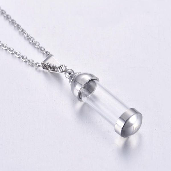 pendant necklaces creative fashion necklace jewelry stainless steel glass perfume, Silver
pendant necklaces creative fashion necklace jewelry stainless steel glass perfume, Silver
