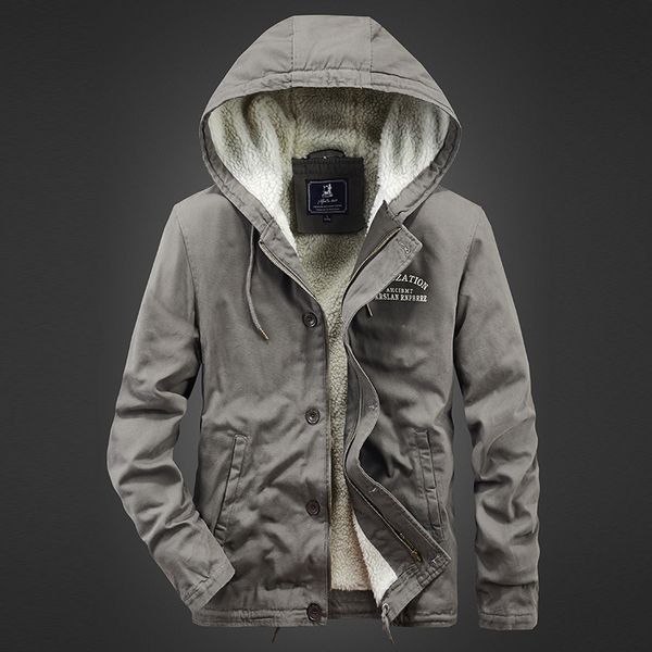 winter thick jacket cotton men lamb wool hooded fur collar casual jacket, Black;brown
winter thick jacket cotton men lamb wool hooded fur collar casual jacket, Black;brown