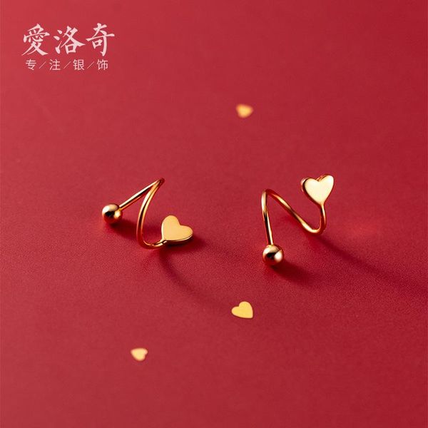 stud 925 sterling silver heart earring for women simplicity spiral shape temperament bead cute earrings girl gift 2021 trend jewelry, Golden;silver
stud 925 sterling silver heart earring for women simplicity spiral shape temperament bead cute earrings girl gift 2021 trend jewelry, Golden;silver