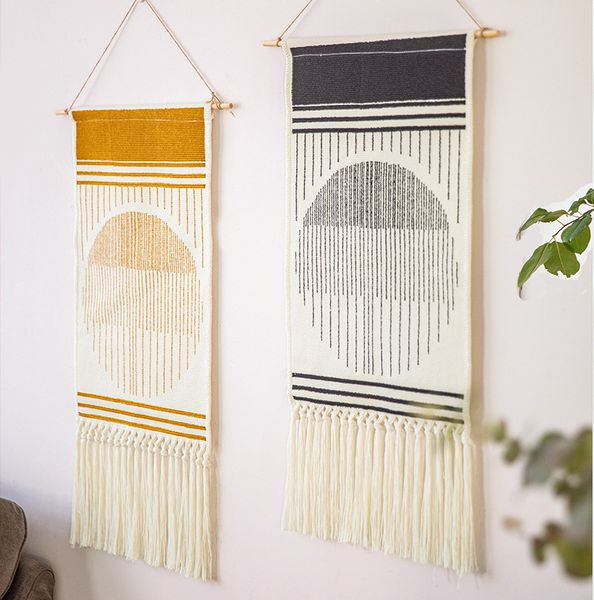 nordic style home boho decor cotton tassel handmade woven wall hanging tapestry colorful printing hand knotted wall decoration
nordic style home boho decor cotton tassel handmade woven wall hanging tapestry colorful printing hand knotted wall decoration