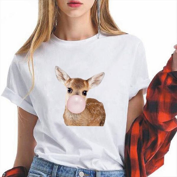 femme vogue womens t shirt o neck breathable elk blowing bubbles printed simple tee shirts, White
femme vogue womens t shirt o neck breathable elk blowing bubbles printed simple tee shirts, White