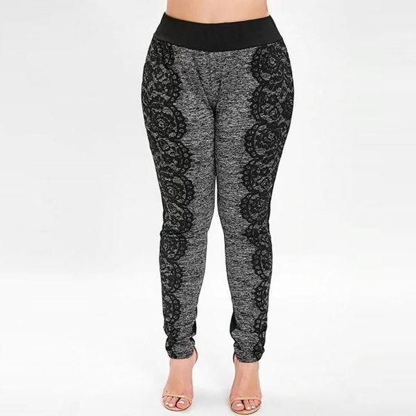 women's leggings women pants elastic lace splice waist plus size warm trousers winter outdoor casual, Black
women's leggings women pants elastic lace splice waist plus size warm trousers winter outdoor casual, Black
