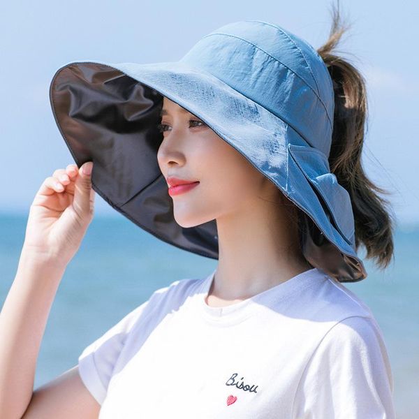 sun hat summer sunscreen empty bowknot foldable large brimmed outdoor beach uv protection female hats, Black;white
sun hat summer sunscreen empty bowknot foldable large brimmed outdoor beach uv protection female hats, Black;white