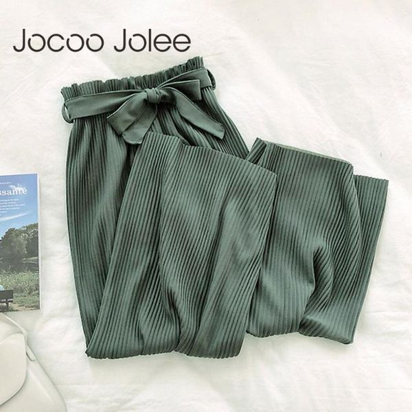 women's pants & capris jocoo jolee women korean elegant wide leg loose high waist solid casual vertical soft pleated pant trousers femm, Black;white
women's pants & capris jocoo jolee women korean elegant wide leg loose high waist solid casual vertical soft pleated pant trousers femm, Black;white