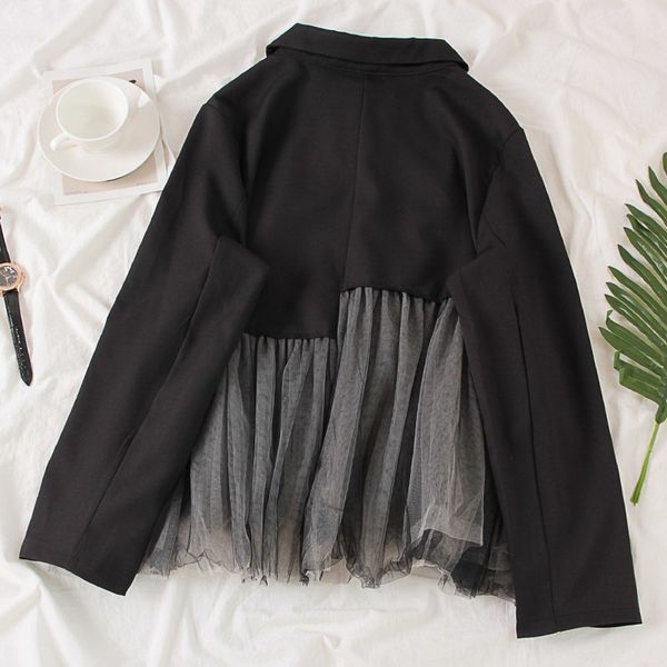 women's blouses & shirts spring oversized women mesh patchwork turn down collar long sleeve loose casual single breasted ladies blouse1, White
women's blouses & shirts spring oversized women mesh patchwork turn down collar long sleeve loose casual single breasted ladies blouse1, White
