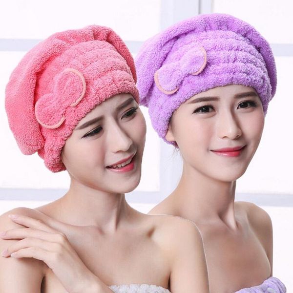 dry hair cap fast drying dryer towel coral fleece bath wrap hat absorbent thick bowknot female shower caps
dry hair cap fast drying dryer towel coral fleece bath wrap hat absorbent thick bowknot female shower caps