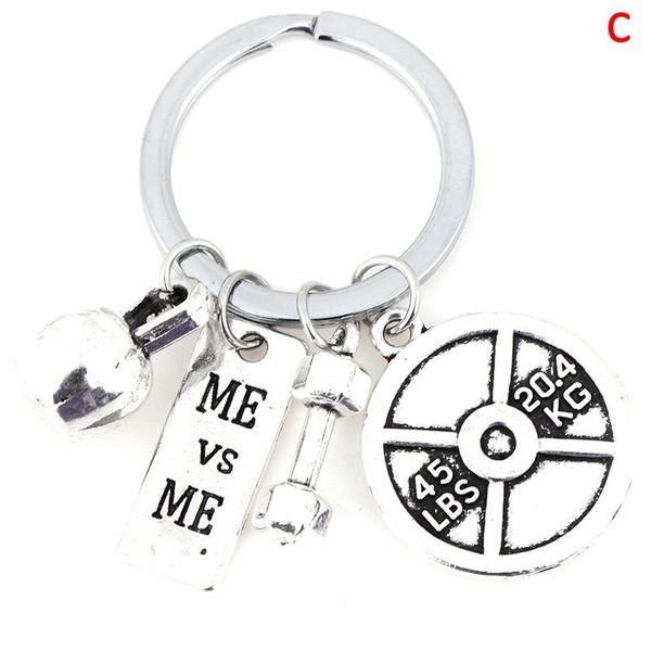 keychains 1pc keychain barbell dumbbell fitness key chain women men car jewelry pendant trendy gym sport ring, Silver
keychains 1pc keychain barbell dumbbell fitness key chain women men car jewelry pendant trendy gym sport ring, Silver
