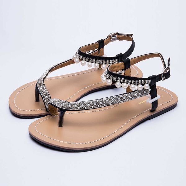 new summer women`s bohemia sandals beach pearl shoes lady t-strap thong flip flops comfortable peep toe shoes y0721, Black
new summer women`s bohemia sandals beach pearl shoes lady t-strap thong flip flops comfortable peep toe shoes y0721, Black