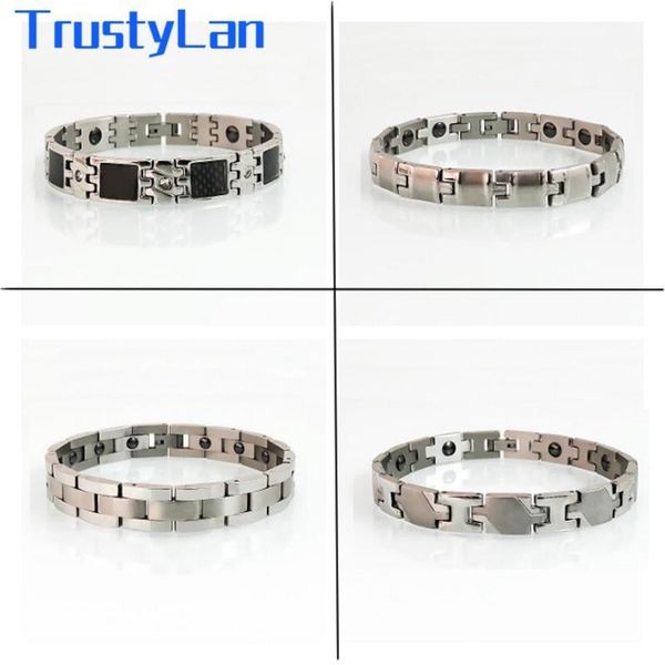 link, chain men women luxury stainless steel bracelet male germanium health care bio magnetic wristband femme armbanden crystal jewelry gift, Black
link, chain men women luxury stainless steel bracelet male germanium health care bio magnetic wristband femme armbanden crystal jewelry gift, Black