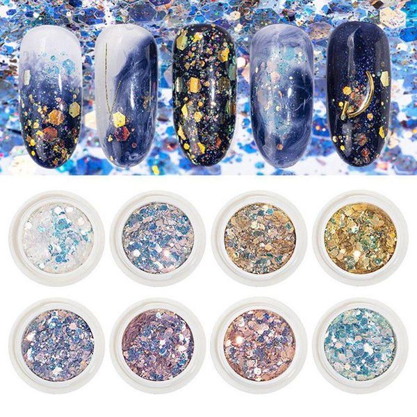 1pc holographic nail sequin art holo acrylic glitter shimmer dust chrome pigment diy manicure accessories design1, Silver;gold
1pc holographic nail sequin art holo acrylic glitter shimmer dust chrome pigment diy manicure accessories design1, Silver;gold