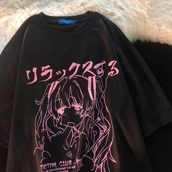 women's t-shirt sweet punk women summer 2021 korean ins japanese harajuku style anime print loose student short sleeve shirt, White
women's t-shirt sweet punk women summer 2021 korean ins japanese harajuku style anime print loose student short sleeve shirt, White