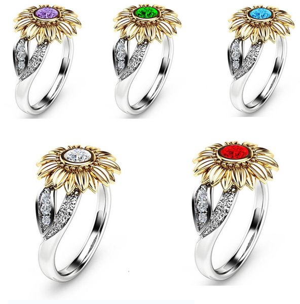 sui bao flower ring 18k gold plated chrysanthemum sunflower color separation ring party accsori, Silver
sui bao flower ring 18k gold plated chrysanthemum sunflower color separation ring party accsori, Silver