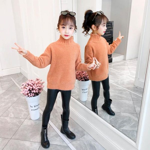 pullover girl sweater kids baby outwear  2021 mink fleece thicken warm winter autumn knitting school sport children clothing, Blue
pullover girl sweater kids baby outwear  2021 mink fleece thicken warm winter autumn knitting school sport children clothing, Blue