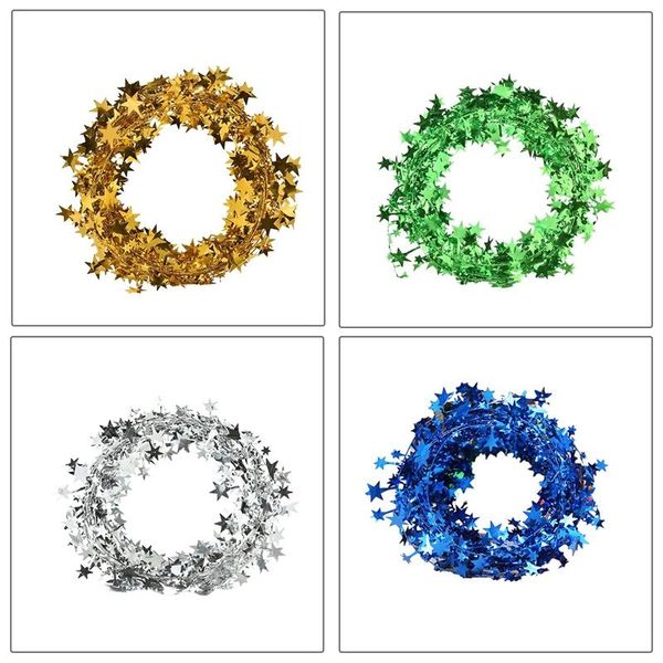 10pcs 7.5m christmas tree hanging star pine tinsel stars rattan garland home decoration ornament decorative flowers & wreaths
10pcs 7.5m christmas tree hanging star pine tinsel stars rattan garland home decoration ornament decorative flowers & wreaths