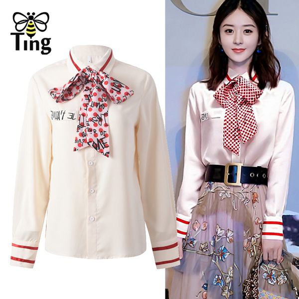 spring summer women casual blouse with ribbon bowknot lapel collar button up street chic lady work female shirts moda 210513, White
spring summer women casual blouse with ribbon bowknot lapel collar button up street chic lady work female shirts moda 210513, White