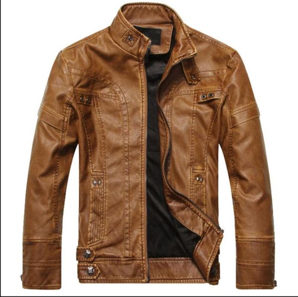 spring 2021 and autumn men's stand collar pu leather motorcycle retro youth casual jacket coat plus size clothing fur & faux, Black
spring 2021 and autumn men's stand collar pu leather motorcycle retro youth casual jacket coat plus size clothing fur & faux, Black