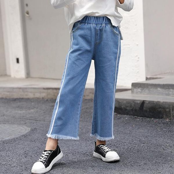 jeans 2021 spring children clothing girls korean wide-leg kids denim trousers children's straight casual loose pants, Blue
jeans 2021 spring children clothing girls korean wide-leg kids denim trousers children's straight casual loose pants, Blue