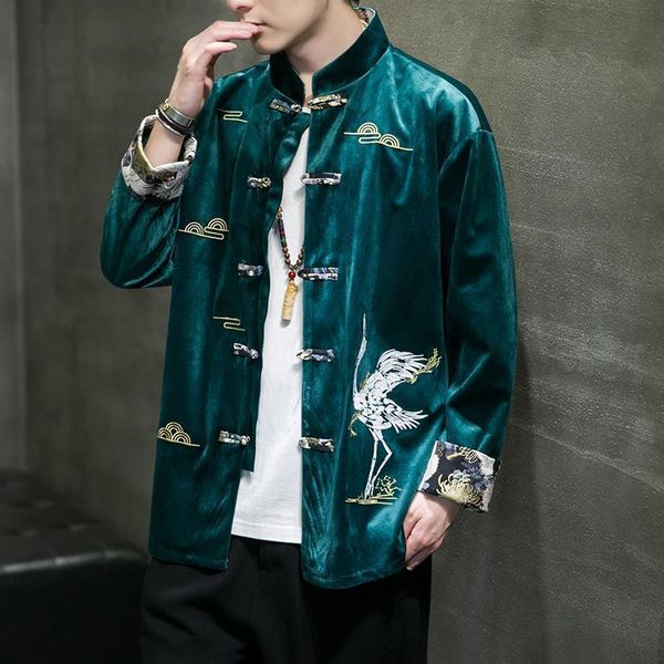 ethnic clothing corduroy embroidery tang suit chinese style men retro long sleeve button zen traditional for, Red
ethnic clothing corduroy embroidery tang suit chinese style men retro long sleeve button zen traditional for, Red