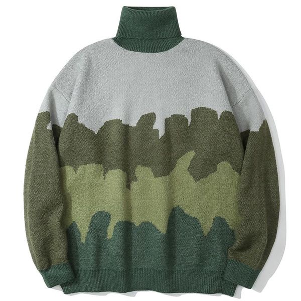 men's sweaters autumn oversized sweater knitted sweatercoat turtleneck jumpers male fashion harajuku streetwear camouflage pullovers cl, White;black
men's sweaters autumn oversized sweater knitted sweatercoat turtleneck jumpers male fashion harajuku streetwear camouflage pullovers cl, White;black