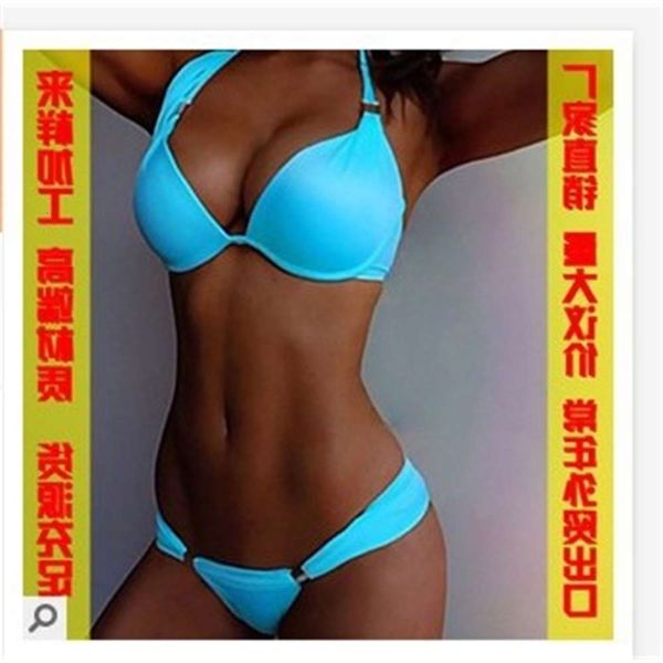 the bikini solid bikini swimsuit, White;black
the bikini solid bikini swimsuit, White;black