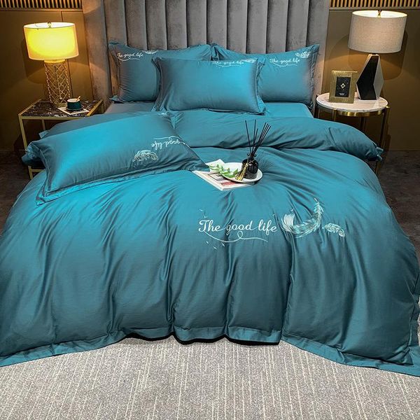 embroidered feather letters bedding set luxury flat bed sheet linen duvet cover 240x220 single king quilt bedclothes sets
embroidered feather letters bedding set luxury flat bed sheet linen duvet cover 240x220 single king quilt bedclothes sets