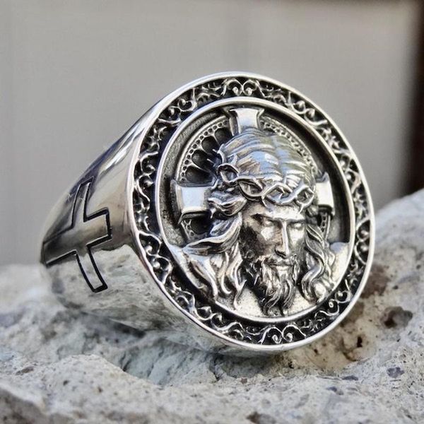 cluster rings prayer christian jesus band biker rock wedding jewelry vintage retro silver color cross finger metal ring for men women, Golden;silver
cluster rings prayer christian jesus band biker rock wedding jewelry vintage retro silver color cross finger metal ring for men women, Golden;silver