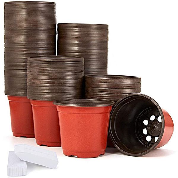 packs of 4-inch plastic plant nursery pots with 200 labels, seedling flower containers planters &
packs of 4-inch plastic plant nursery pots with 200 labels, seedling flower containers planters &