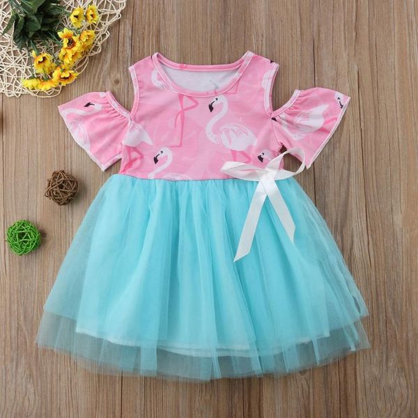 girl's dresses toddler kids girl princess dress flamingo print layered tulle patchwork cold-shoulder short sleeve, Red;yellow
girl's dresses toddler kids girl princess dress flamingo print layered tulle patchwork cold-shoulder short sleeve, Red;yellow