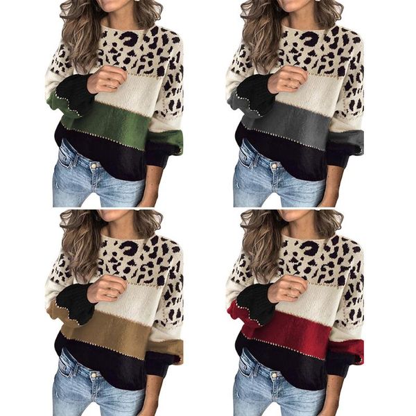 women's sweaters 2021 winter autumn/winter contrast sweater women european and american foreign trade loose round neck bottoming, White;black
women's sweaters 2021 winter autumn/winter contrast sweater women european and american foreign trade loose round neck bottoming, White;black
