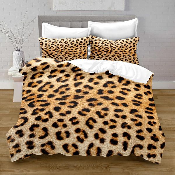 bedding sets 100% polyester leopard pattern cover digital printing set with pillowcase bed
bedding sets 100% polyester leopard pattern cover digital printing set with pillowcase bed