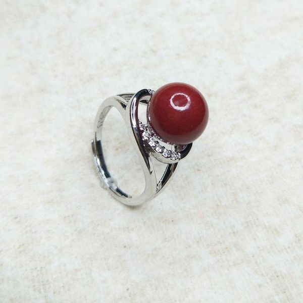 cluster rings natural vermilion ore ball ring silver plated metal adjustable size suitable for women dark red, Golden;silver
cluster rings natural vermilion ore ball ring silver plated metal adjustable size suitable for women dark red, Golden;silver