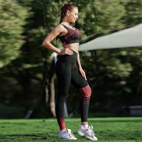 yoga outfits women bra sport leggings pants slim gym tights female stretch running jogging, White;red
yoga outfits women bra sport leggings pants slim gym tights female stretch running jogging, White;red