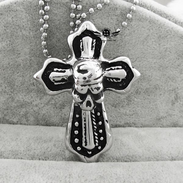 fashion design necklace pendant luxury jewelry coarse mineral skull wide cross men's titanium steel, Silver
fashion design necklace pendant luxury jewelry coarse mineral skull wide cross men's titanium steel, Silver