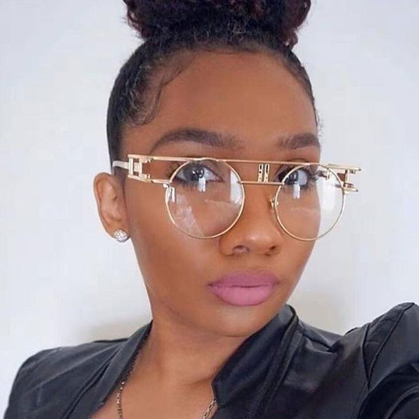 fashion sunglasses frames retro steampunk round glasses metal men women computer 50207, Black
fashion sunglasses frames retro steampunk round glasses metal men women computer 50207, Black