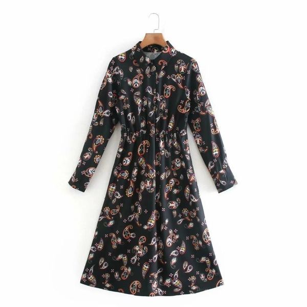 casual dresses women vintage paisley printing midi shirt dress female long sleeve clothes loose vestido d6903 44am, Black;gray
casual dresses women vintage paisley printing midi shirt dress female long sleeve clothes loose vestido d6903 44am, Black;gray