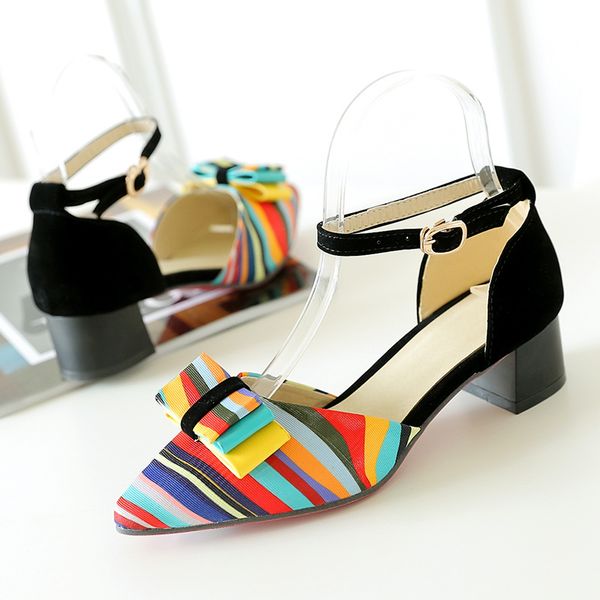 fashion eur style butterfly big size rainbow womens sandals casual chunky low-heel pointed toe sandals women summer heel shoes, Black
fashion eur style butterfly big size rainbow womens sandals casual chunky low-heel pointed toe sandals women summer heel shoes, Black