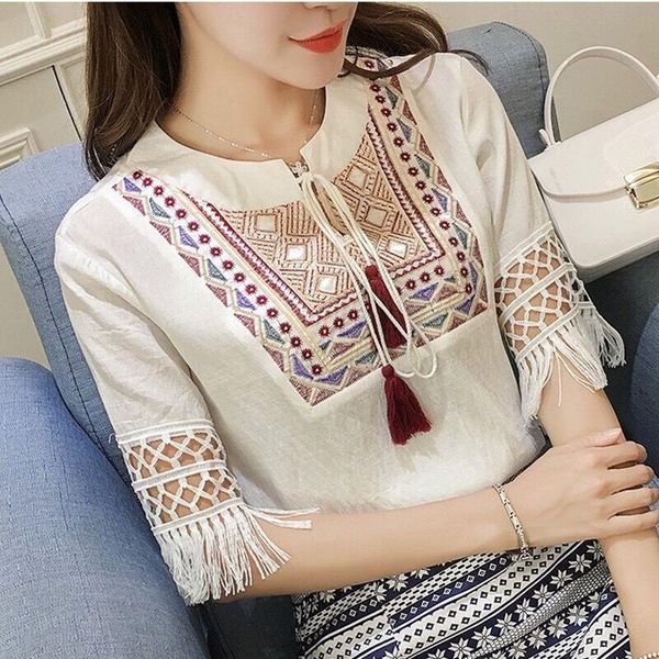 embroidery white cotton autumn women shirt fashion long sleeve casual loose work wear blusas feminina
embroidery white cotton autumn women shirt fashion long sleeve casual loose work wear blusas feminina