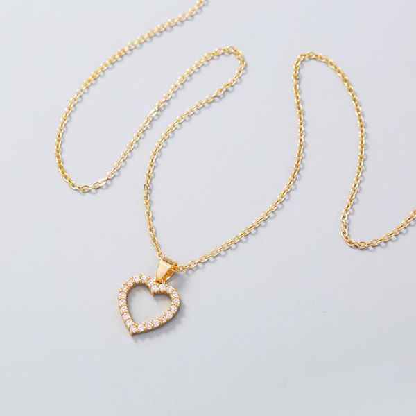 pendant necklaces fashion micro inlay zircon heart charms necklace jewelry for women party gift gold chain collar, Silver
pendant necklaces fashion micro inlay zircon heart charms necklace jewelry for women party gift gold chain collar, Silver