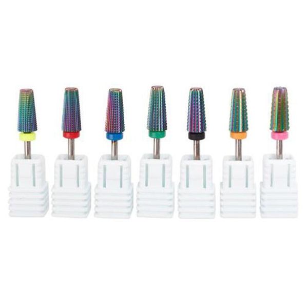 nail art equipment color-plated tungsten steel polished drill bit straight grooved two-way removal grinding head manicure pedicure, Silver
nail art equipment color-plated tungsten steel polished drill bit straight grooved two-way removal grinding head manicure pedicure, Silver