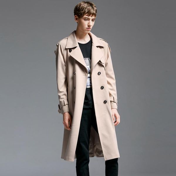men's trench coats autumn winter england x-long men windbreaker coat double breasted adjustable waist fashion 6xl, Tan;black
men's trench coats autumn winter england x-long men windbreaker coat double breasted adjustable waist fashion 6xl, Tan;black
