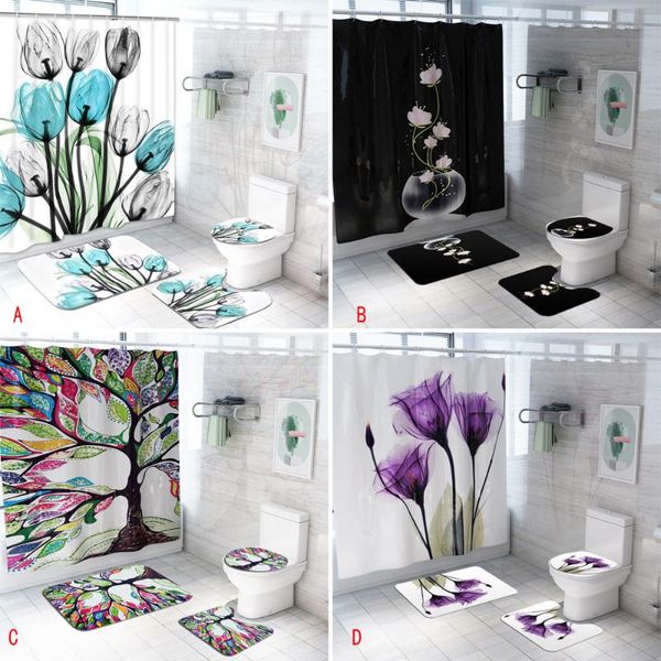 shower curtains fashion 3d colorful tulip lotus flowers curtain simple waterproof bathroom set non-slip rugs toilet lid cover bath mat
shower curtains fashion 3d colorful tulip lotus flowers curtain simple waterproof bathroom set non-slip rugs toilet lid cover bath mat